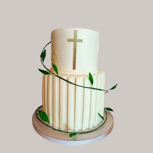 tarta comunión blanca